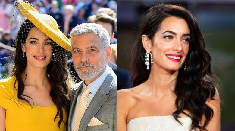 Amal och George Clooney på ett kungligt bröllop och på röda mattan