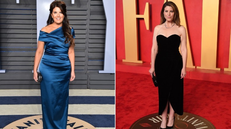 Monica Lewinsky på Vanity Fair Oscars efterfest 2018 och 2024