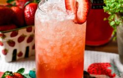 Hemlagad jordgubbsvanilj soda