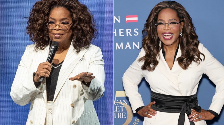 Oprah Winfrey 2020 och visar upp en viss viktminskning 2025