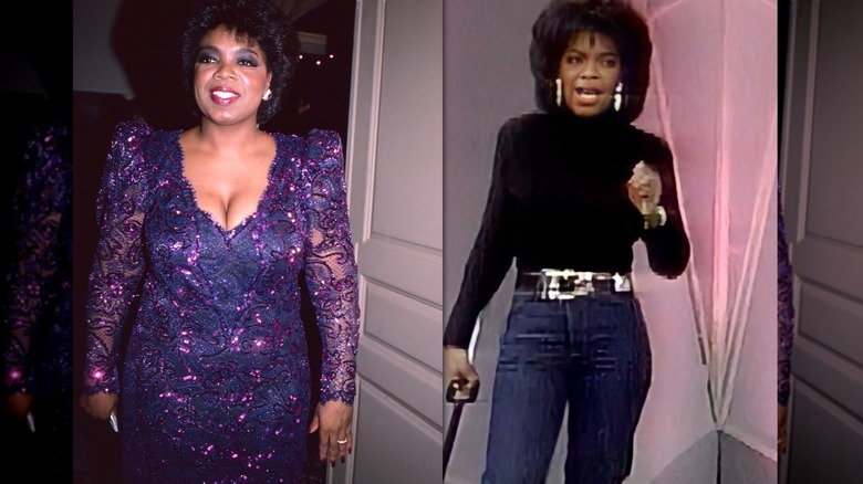 Oprah Winfrey på 1980-talet före och efter en stor viktminskning