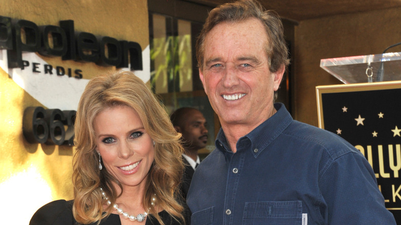 Cheryl Hines och RFK Jr. på sin bröllopsdag 2014