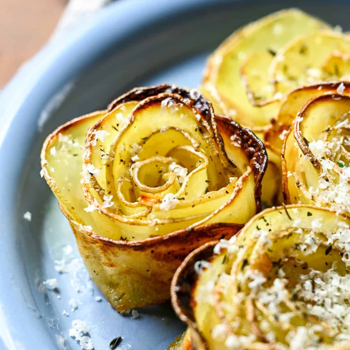 Vitlök Parmesan Potatis Rosor