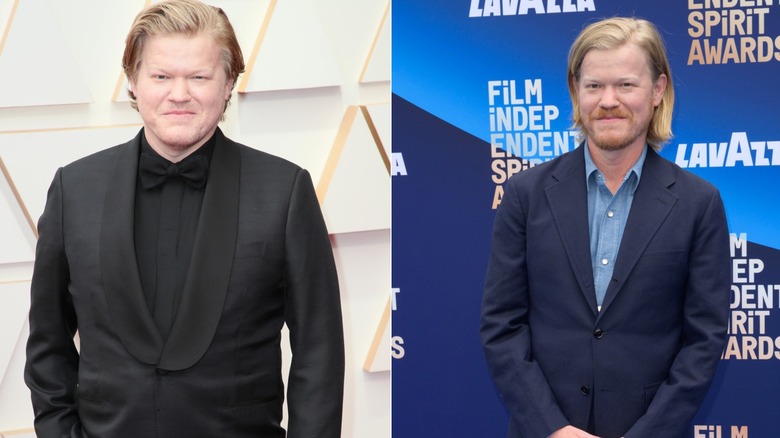Jesse Plemons före och efter en viktminskning som inträffade genom bantning och fitness