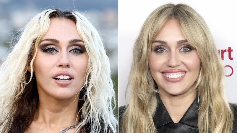 Miley Cyrus 2023 med dramatisk ögonmakeup och 2026