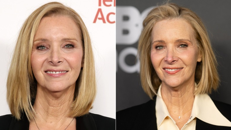 Foton sida vid sida som visar Lisa Kudrow före och efter användning av Botox