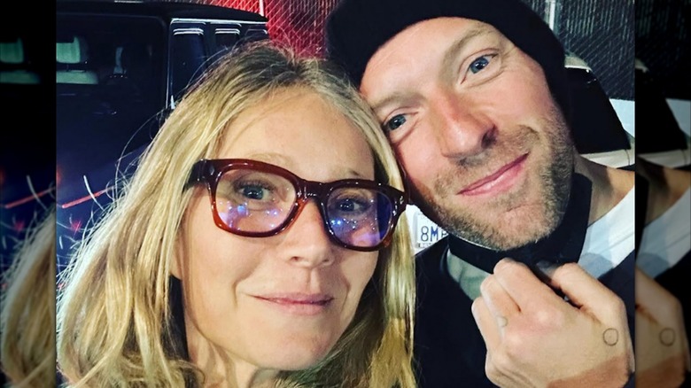 Gwyneth Paltrow och Chris Martin selfie mars 2023