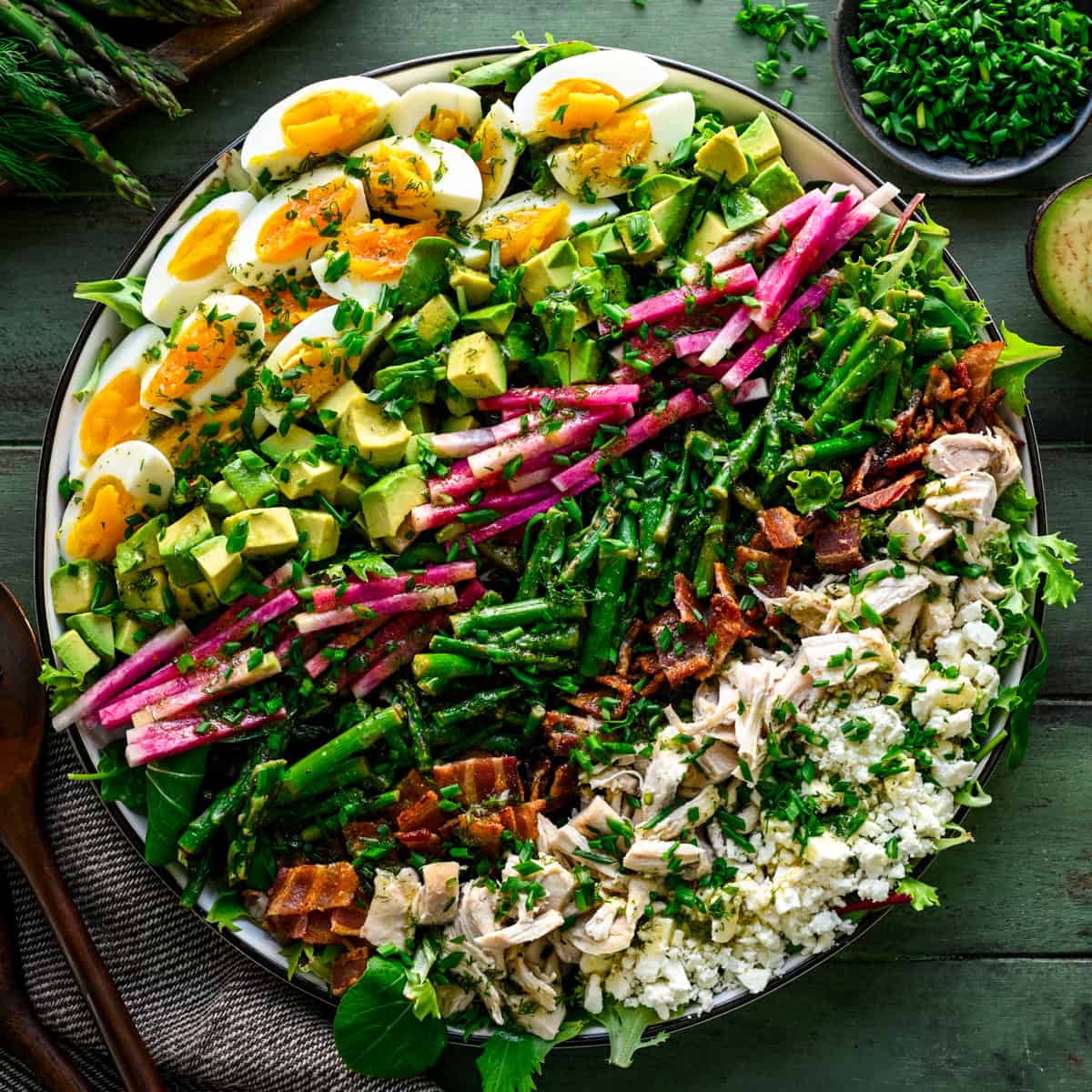 Vår Cobb sallad med citrondilldressing