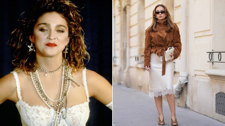 Madonna 1984, och en kvinna på gatan i
