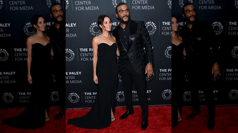 Meghan Markle med Tyler Perry på The Paley Center for Media.