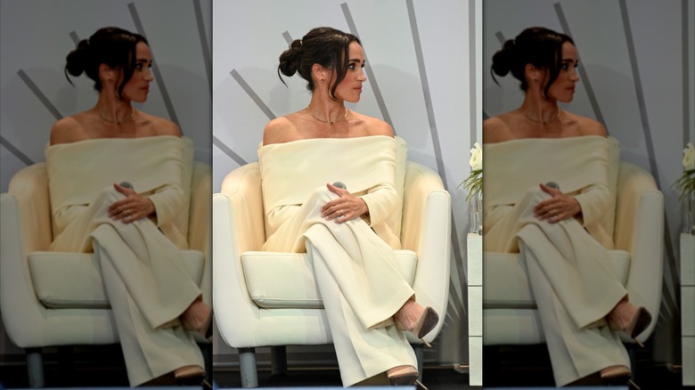 Meghan Markle vid en panel för World Mental Health Day i oktober 2023.
