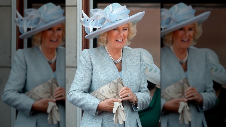 Drottning Camilla vid Trooping the Color-ceremonin 2018