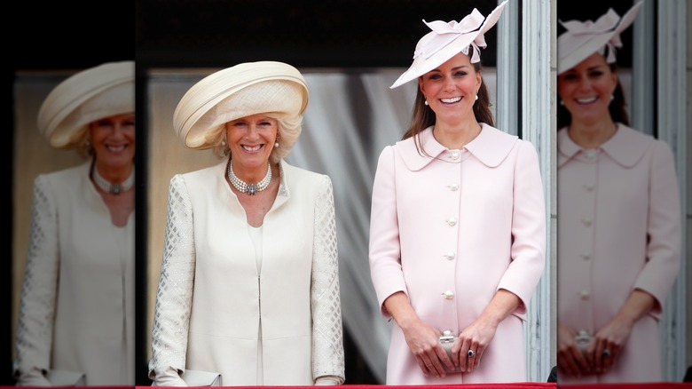 Kate Middleton och drottning Camilla vid Trooping the Color-ceremonin 2013