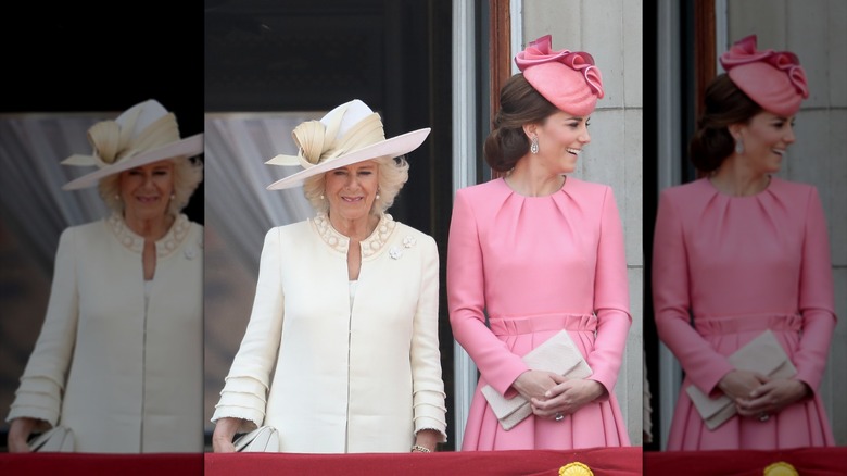 Kate Middleton och drottning Camilla vid Trooping the Color-ceremonin 2017