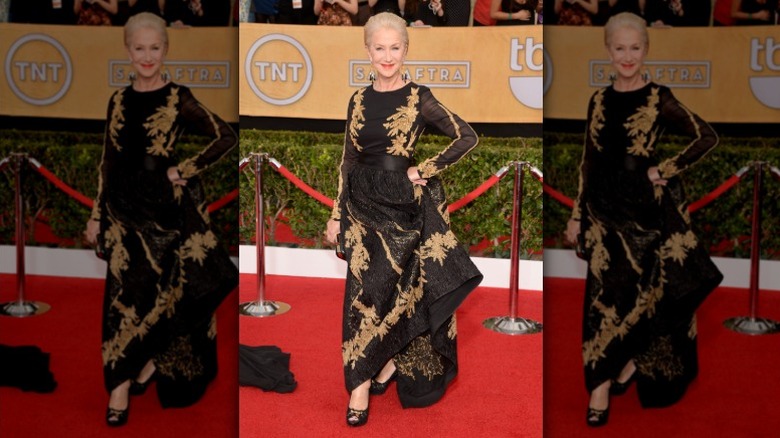 Helen Mirren poserar vid 2014 års SAG Awards