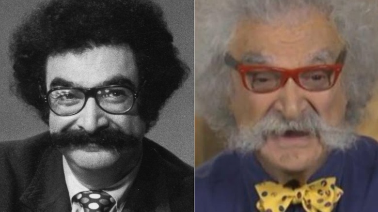 Gene Shalit i sitt senare liv poserar för kameran