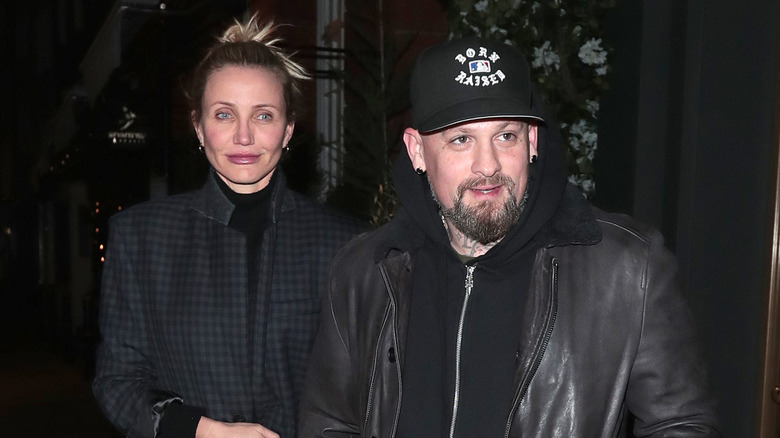 Cameron Diaz på bild med Benji Madden