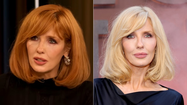 Kelly Reilly med en röd bob och blond bob