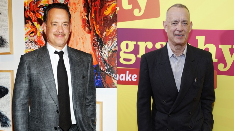 Tom Hanks 2012 och 2026 efter att ha gått ner i vikt av hälsoskäl