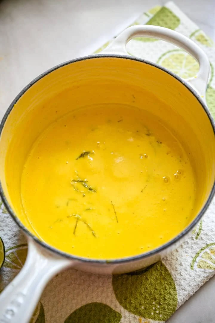 Mangoposset efter tillagning.