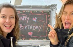 Söta bilder på Gisele Bündchen och hennes tvillingsyster Patricia