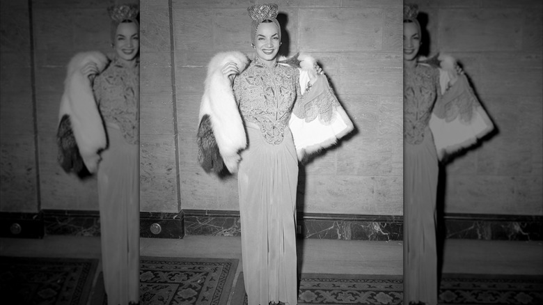 Carmen Miranda vid den 13:e årliga Oscarsgalan i februari 1941