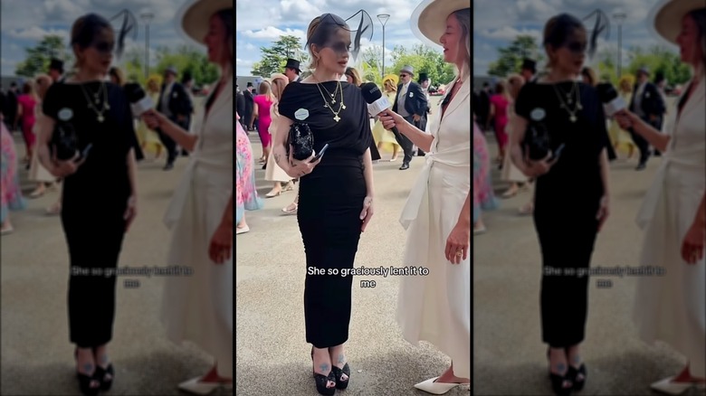 Kelly Osbourne i en intervju på Royal Ascot 2026.