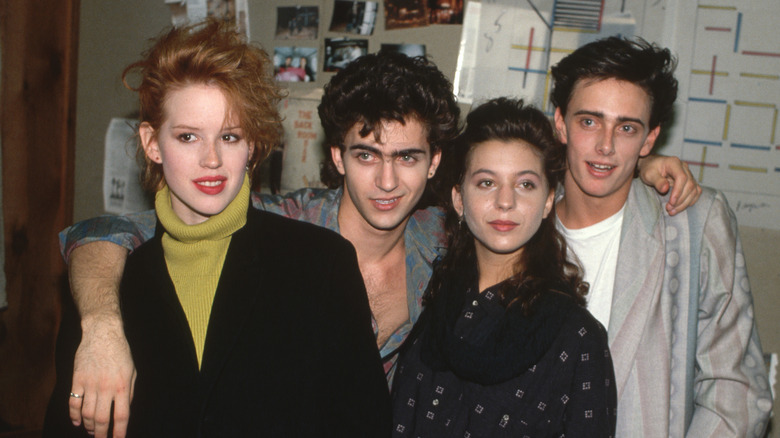 Molly Ringwald och vänner i november 1985
