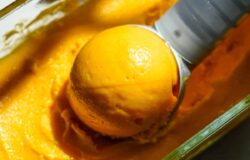 3-ingrediens mangosorbet