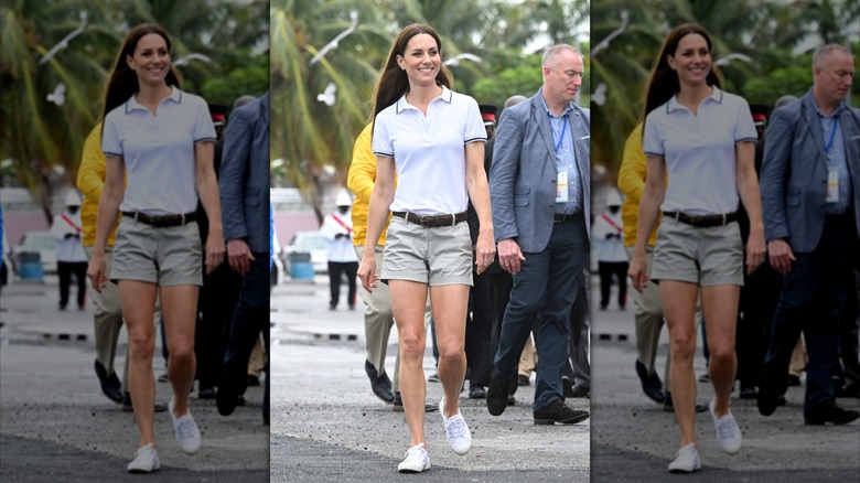 Kate Middleton vid ett seglingsevenemang på Bahamas 2022.