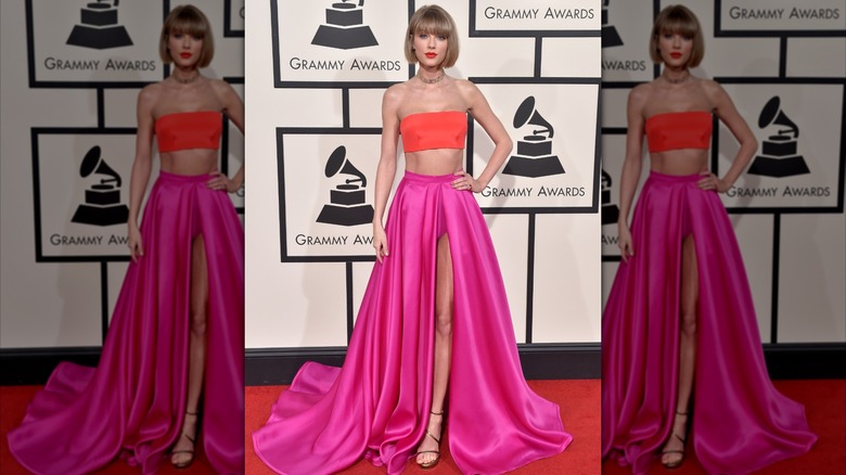 Taylor Swift vid den 58:e årliga Grammy Awards i Los Angeles i februari 2016