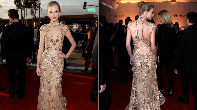 Taylor Swift vid den 54:e årliga Grammy Awards i Los Angeles i februari 2012