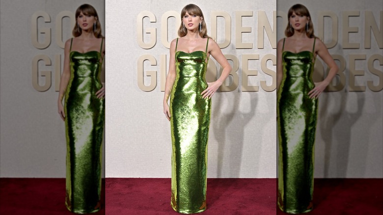 Taylor Swift vid den 81:a årliga Golden Globe Awards i Beverly Hills i januari 2024