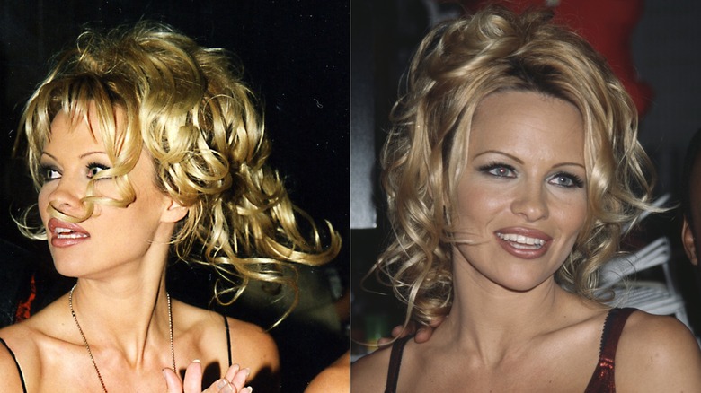 Pamela Anderson vid Tyson v. Botha-striden i Las Vegas i september 1999 / Pamela Anderson vid en 