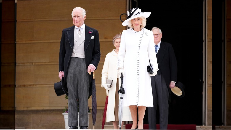Drottning Camilla på Royal Garden Party på Buckingham Palace i maj 2026.