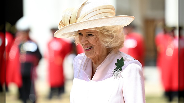 Drottning Camilla på Chelsea Pensioners Founder's Day 2026.