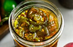 Peach Cowboy Candy (Candied Jalapeños)