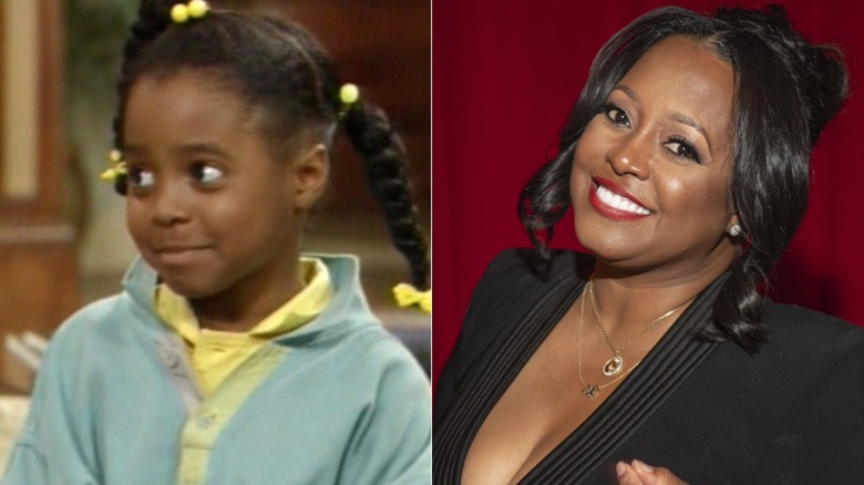 Foton sida vid sida av Keisha Knight Pulliam cirka 1984 (vänster) och 2026 (höger).