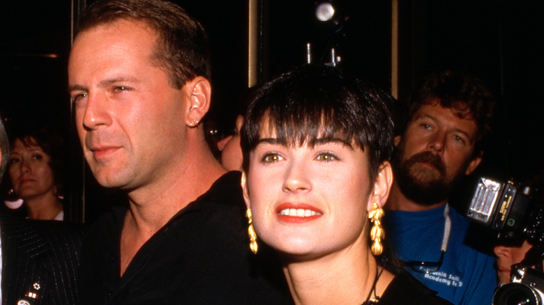 Bruce Willis och Demi Moore på 80-talet i svart