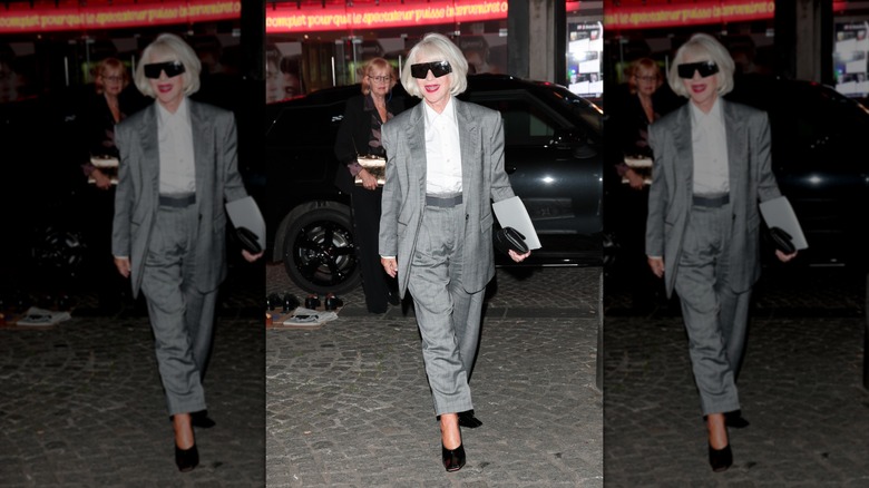 Helen Mirren deltar i Stella McCartney Womenswear S/S 2026-mässan i september 2025.