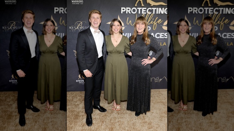 Terri Irwin på Steve Irwin-galan med sina barn