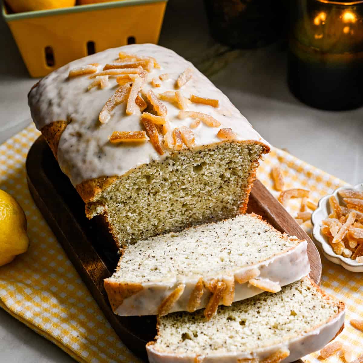 Earl Grey Yuzu Loaf Cake