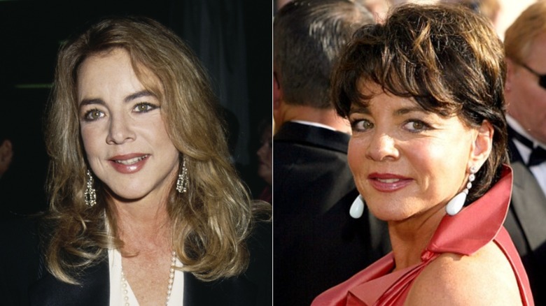 Stockard Channing vid GLAAD Awards 1994 till vänster och Emmys 2003 till höger.