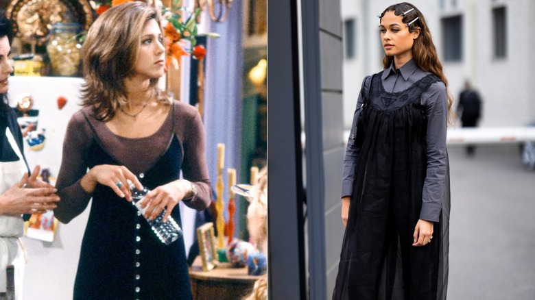 (L) Rachel Green in 