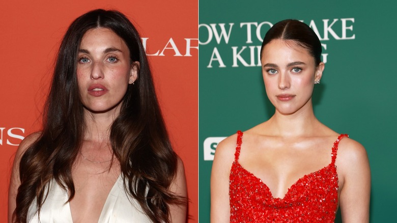 Rainey och Margaret Qualley på röda mattan
