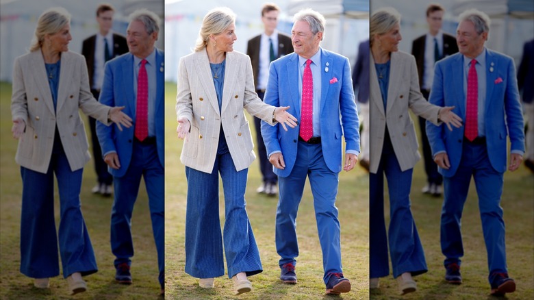 Sophie, hertiginnan av Edinburgh och Alan Titchmarsh på Royal Windsor Flower Show den 5 juni 2026.