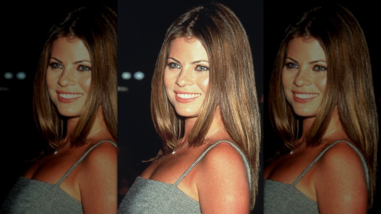 Yasmine Bleeth på premiären i New York City 