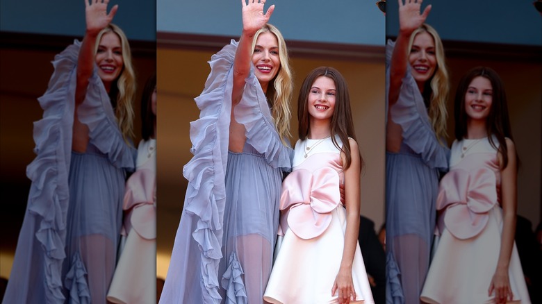 Sienna Miller och dottern Marlowe 2024