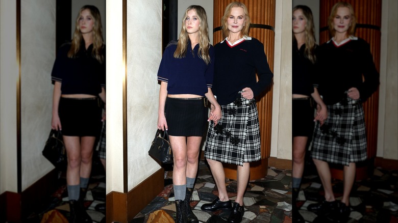Nicole Kidman med sin dotter Sunday Rose Kidman-Urban i oktober 2024