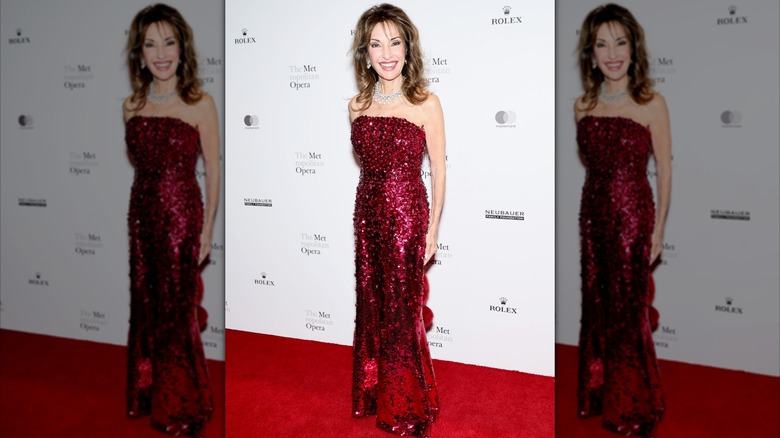 Susan Lucci på Metropolitan Opera 2026 premiär för galapremiären 